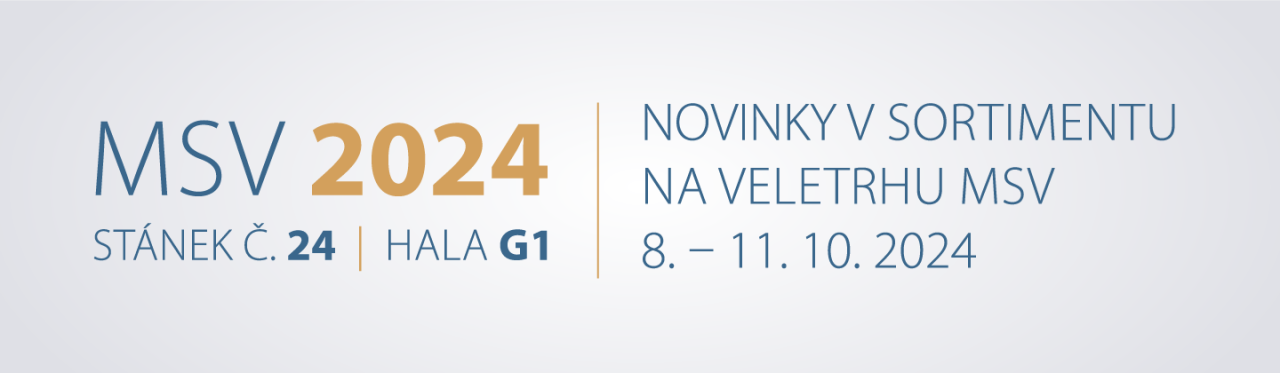 MSV 2024, 8.–11. 10. 2024 výstaviště Brno, hala G1, stánek 24